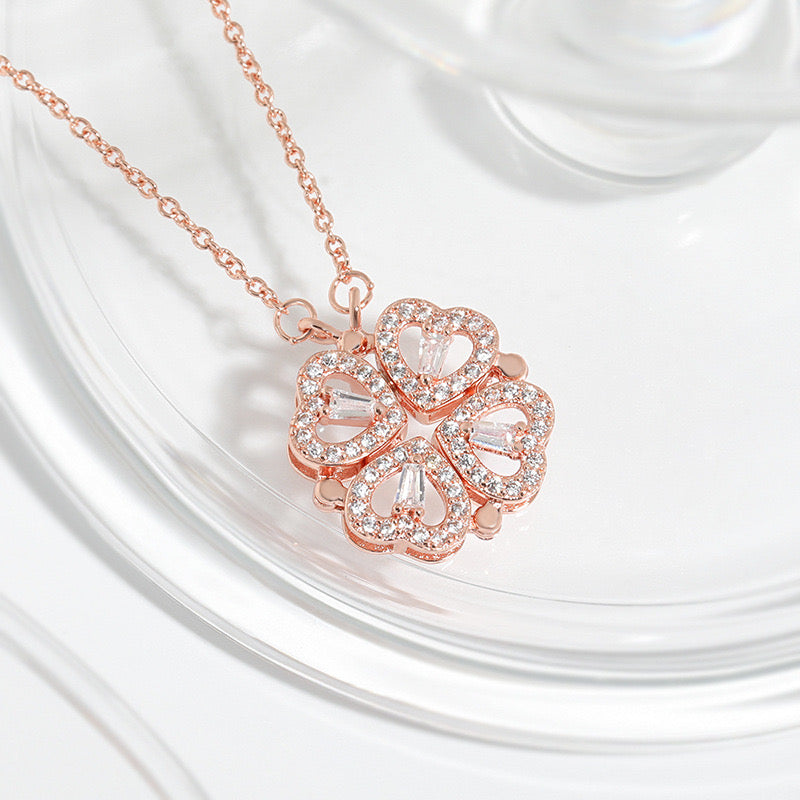 Zirconia Clover Necklace