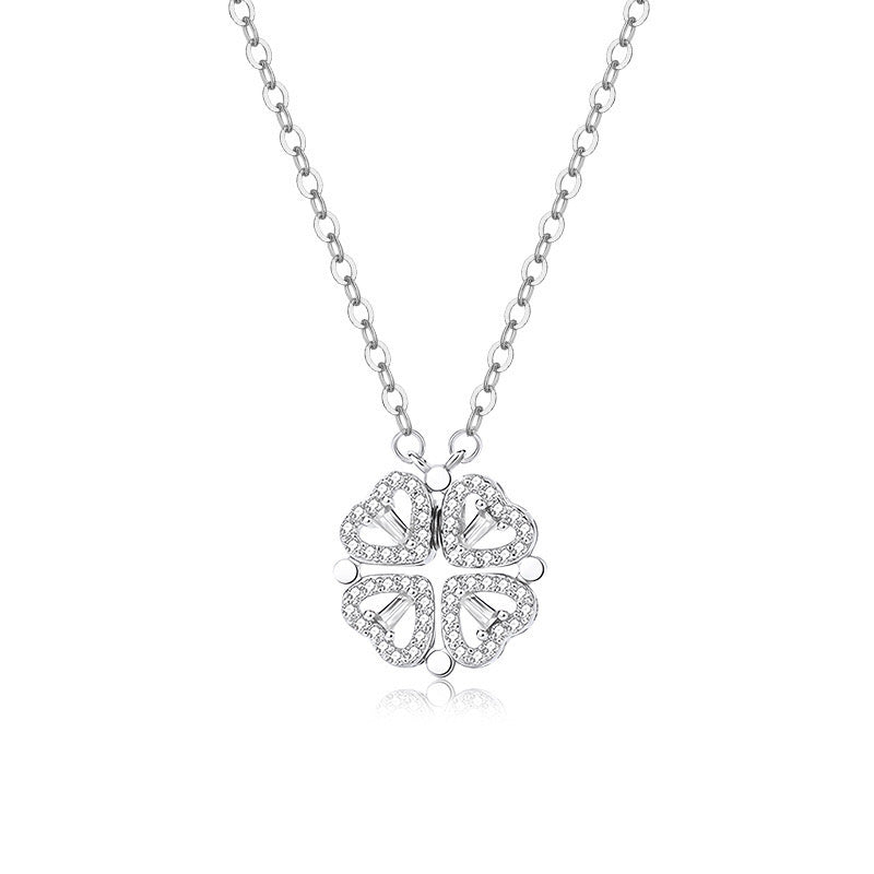 Zirconia Clover Necklace