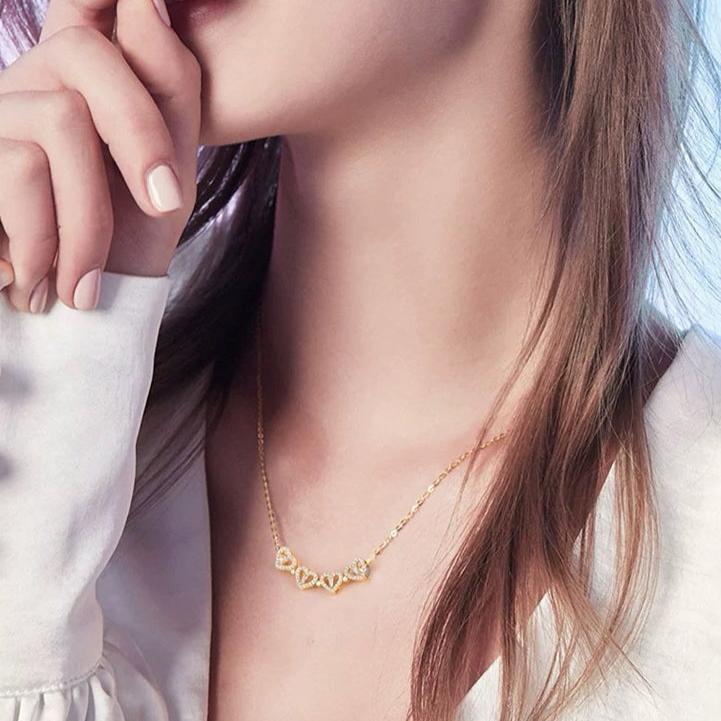 Zirconia Clover Necklace