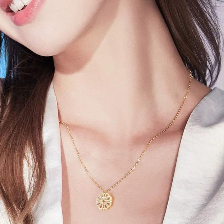 Zirconia Clover Necklace