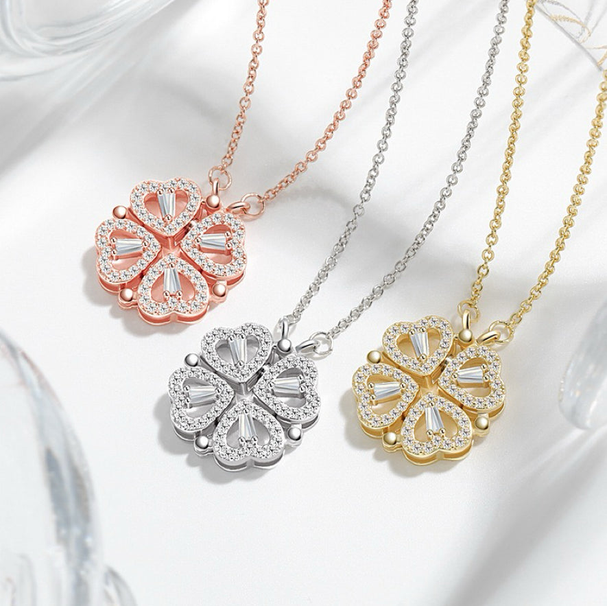 Zirconia Clover Necklace