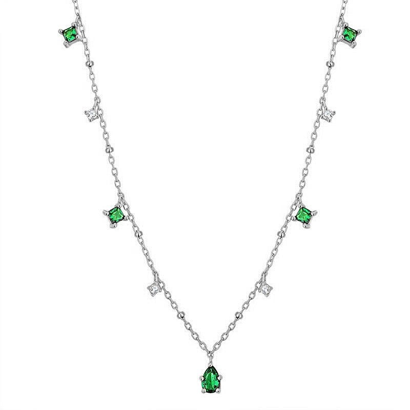 Emerald Droplet Necklace
