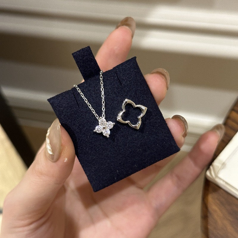 Crystal Clover Necklace