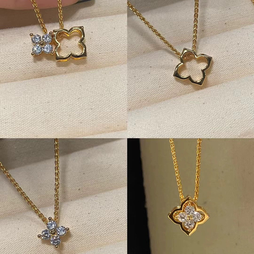 Crystal Clover Necklace
