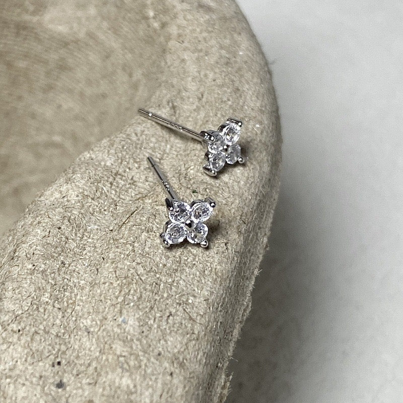 Crystal Clover Earrings