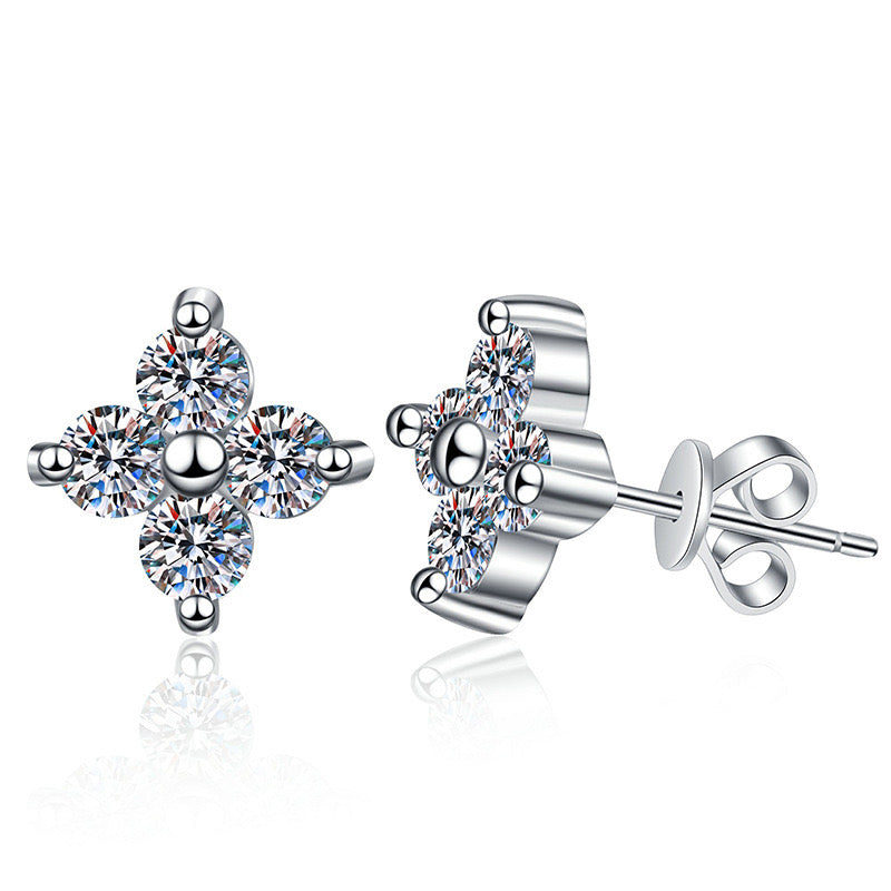 Crystal Clover Earrings