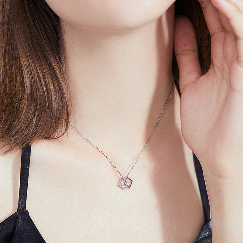 Radiant Cube Necklace