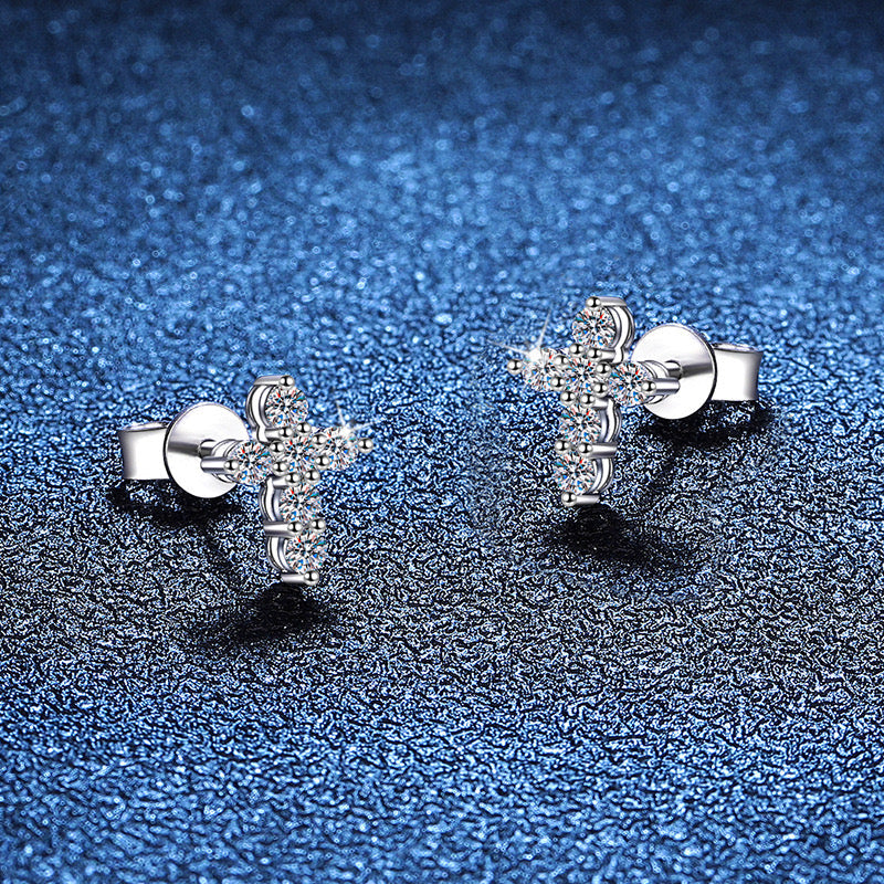 Shining Cross Earrings