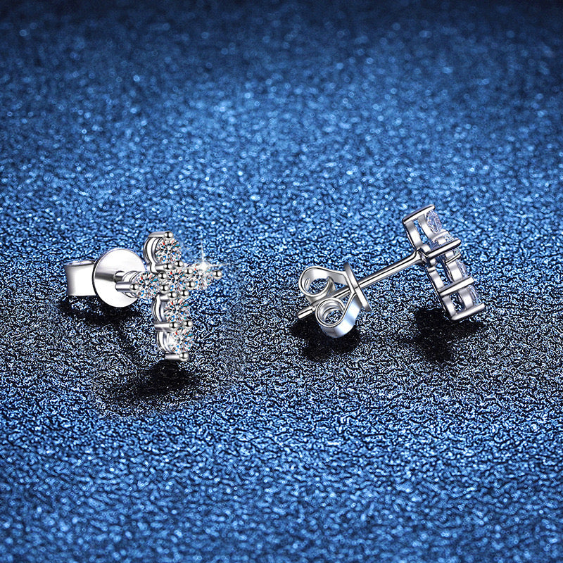 Shining Cross Earrings