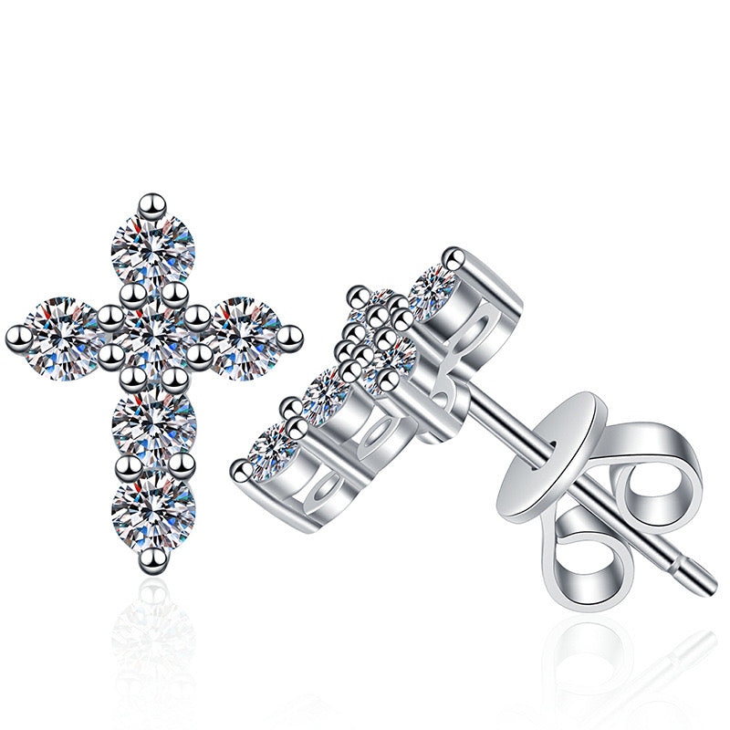 Shining Cross Earrings