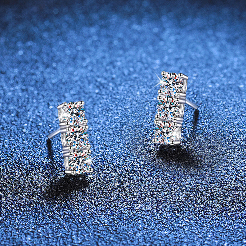 Vertical Spark Earrings