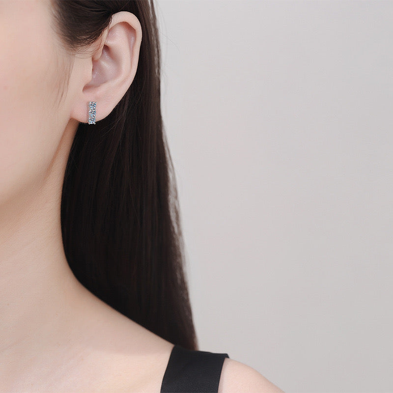 Vertical Spark Earrings
