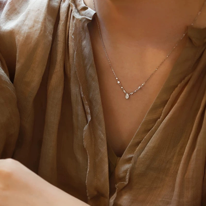 Linked Raindrops Necklace
