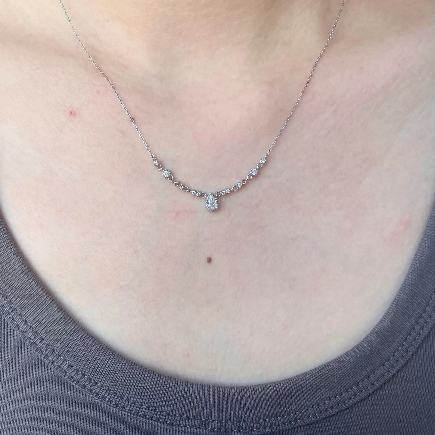 Linked Raindrops Necklace