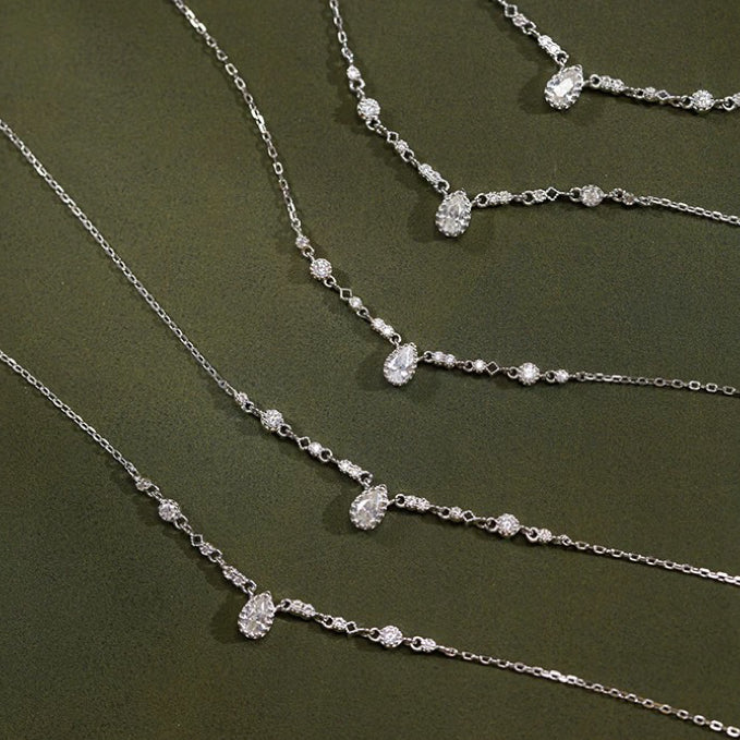 Linked Raindrops Necklace
