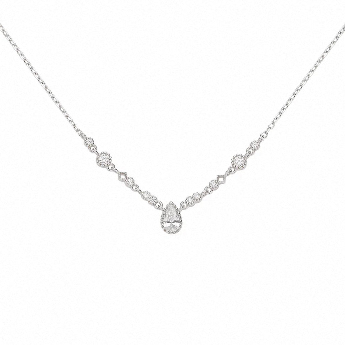 Linked Raindrops Necklace