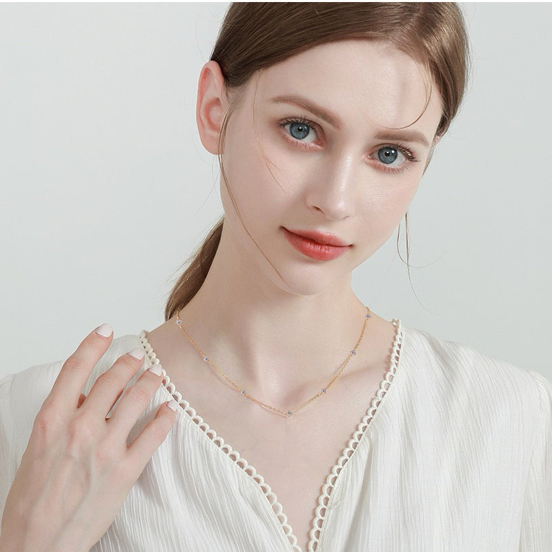 Gleaming Starry Necklace