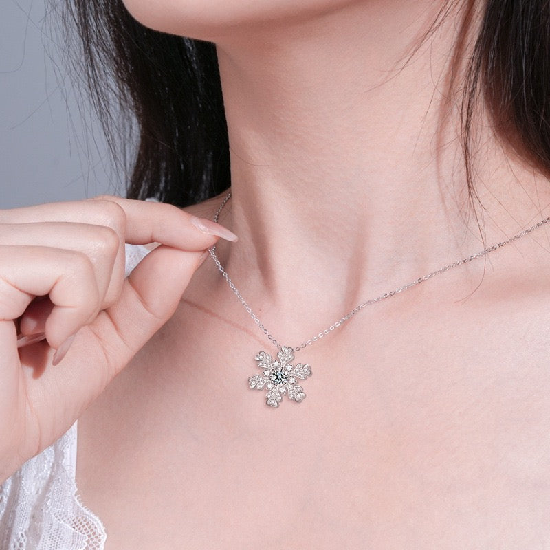 Snowflake Glow Necklace