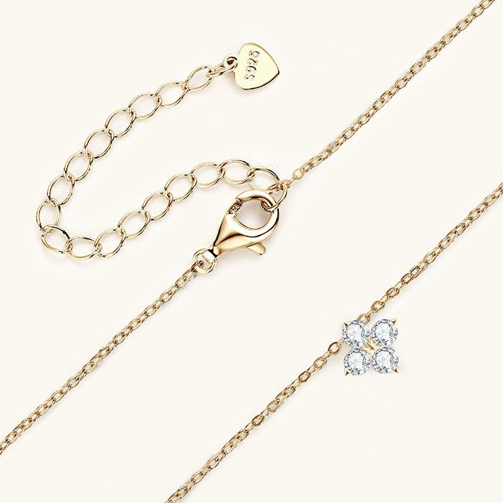 Moissanite Clover Necklace