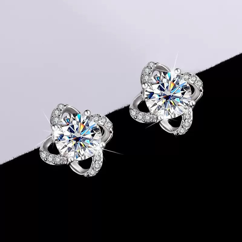 Bloom Moissanite Earrings