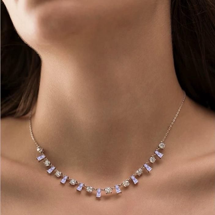 Prismatic Zirconia Necklace