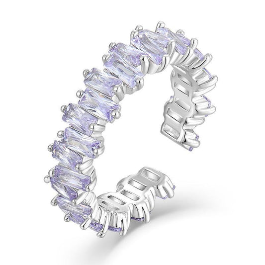 Prismatic Zirconia Ring