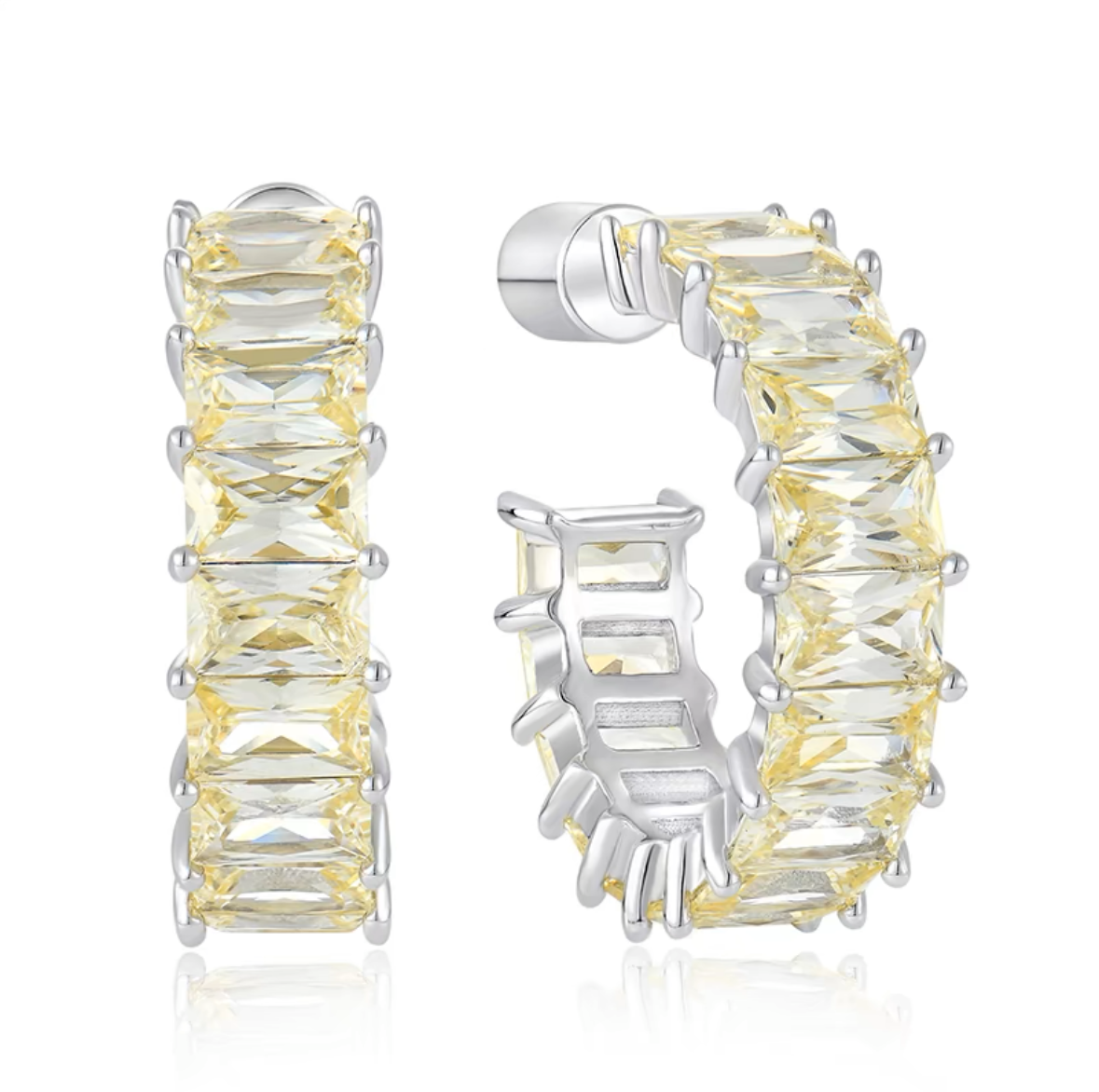 Prismatic Zirconia Earring