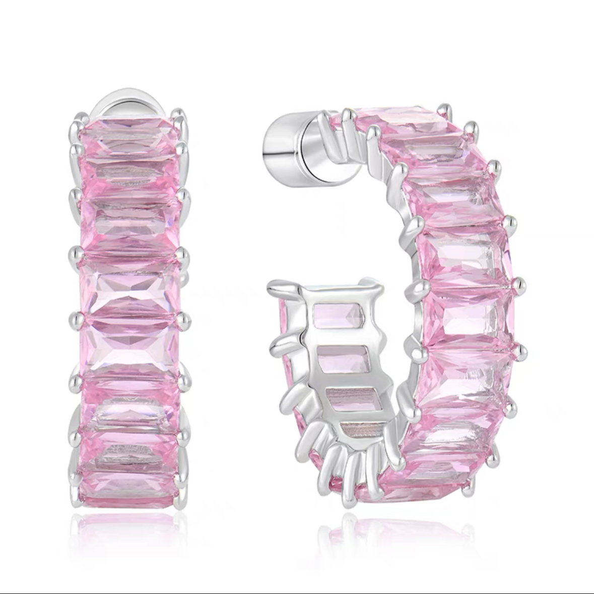 Prismatic Zirconia Earring