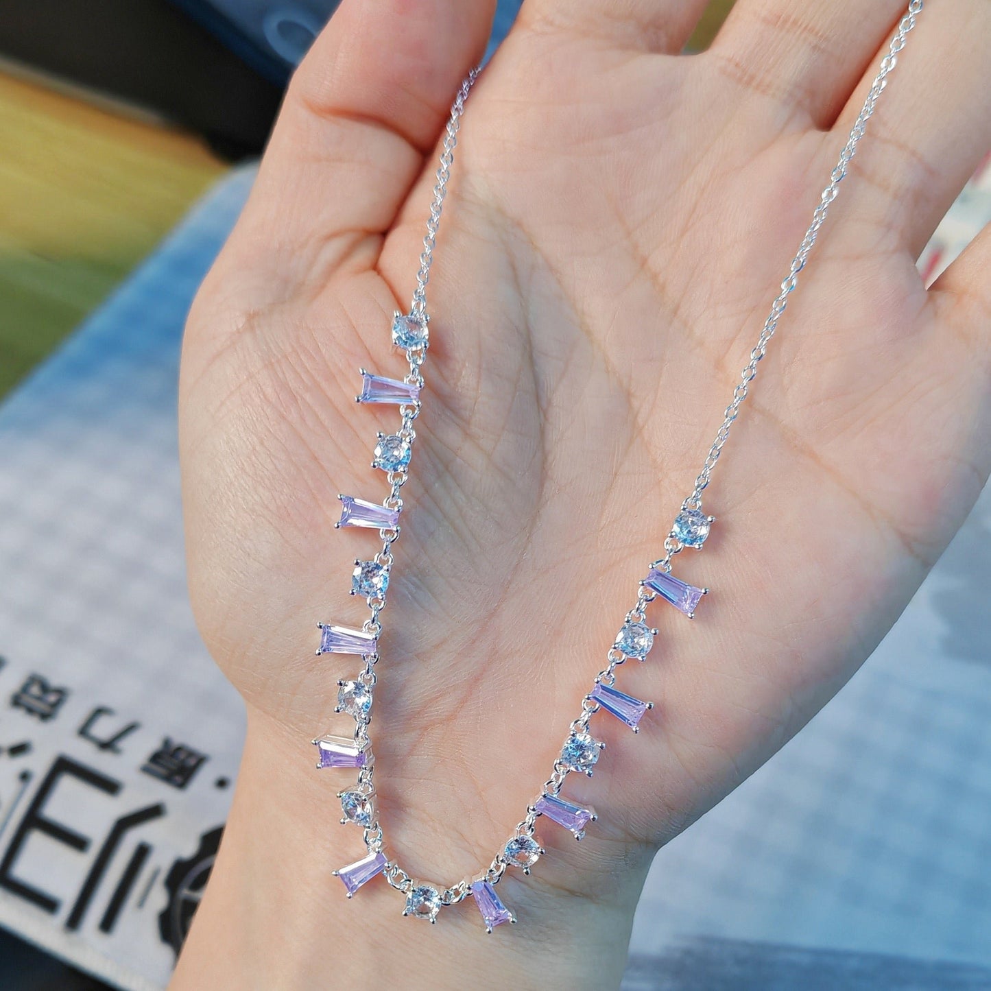 Prismatic Zirconia Necklace