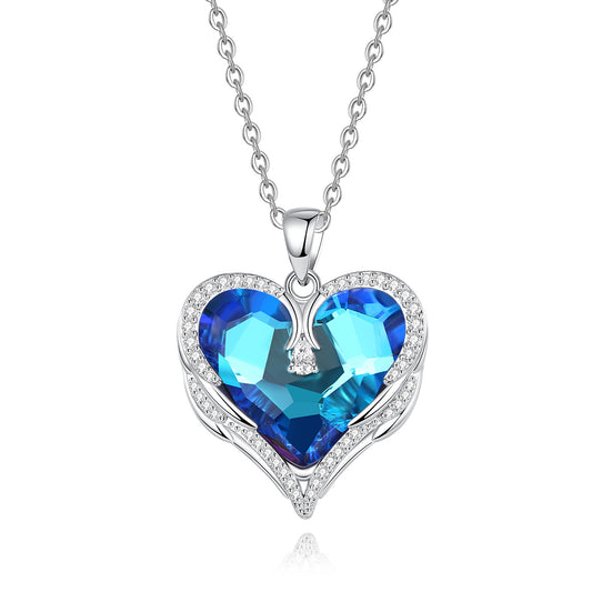 Aurora Wings Heart Necklace