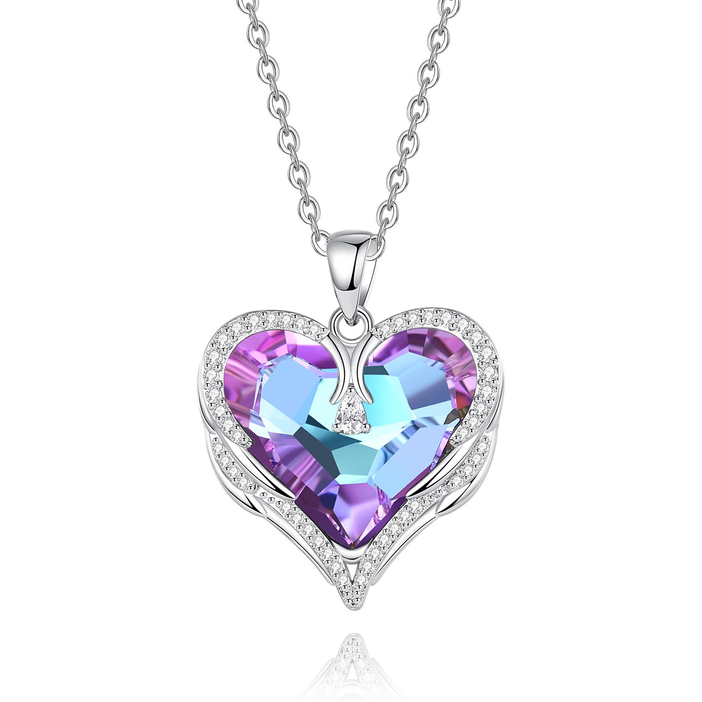 Aurora Wings Heart Necklace