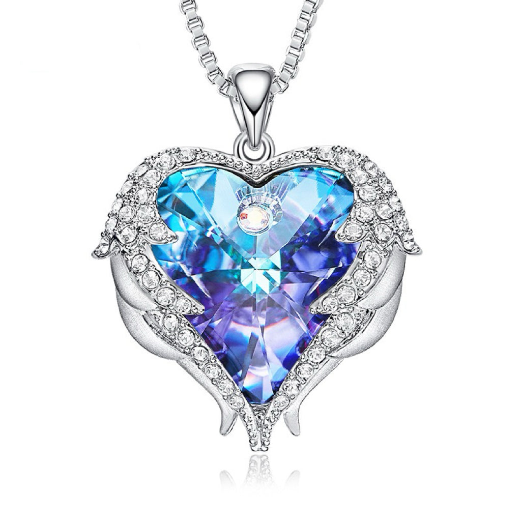 Aurora Wings Heart Necklace