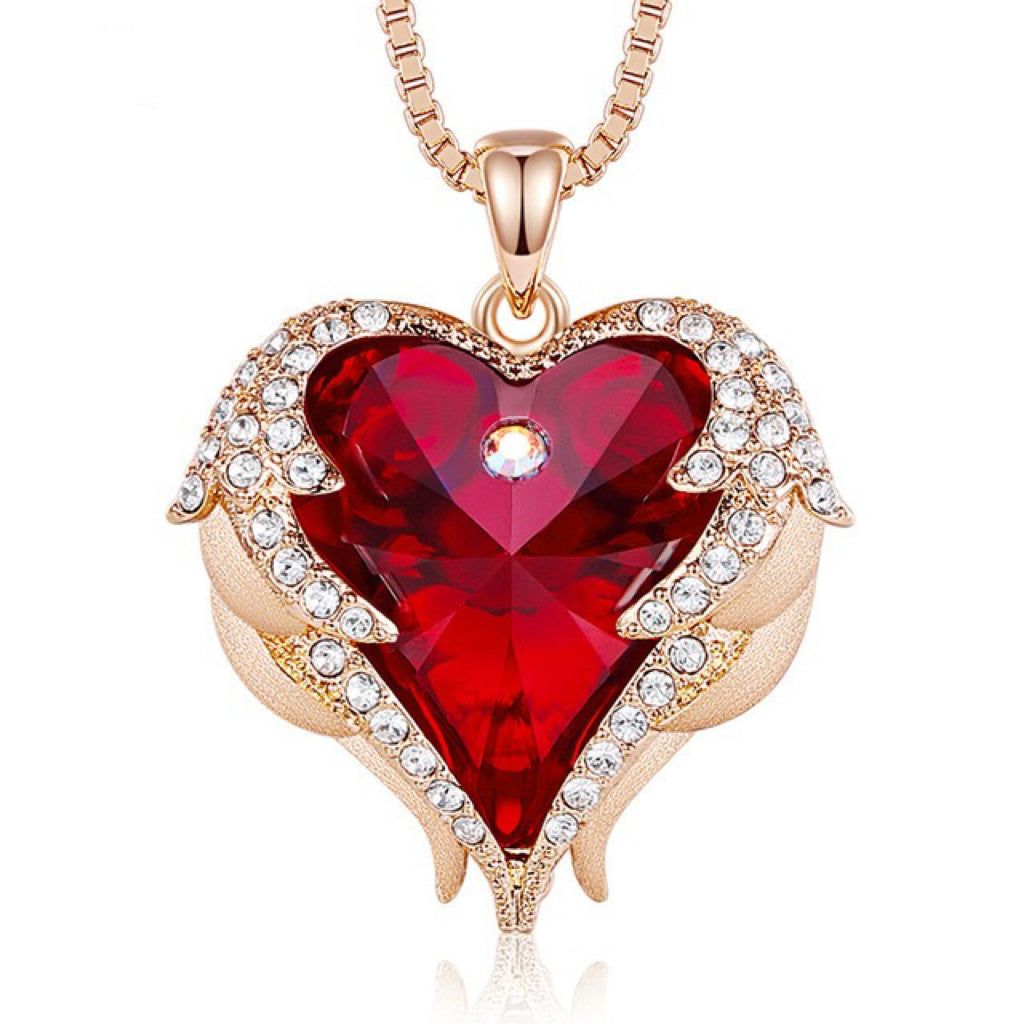 Aurora Wings Heart Necklace