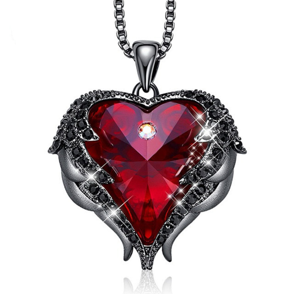 Aurora Wings Heart Necklace