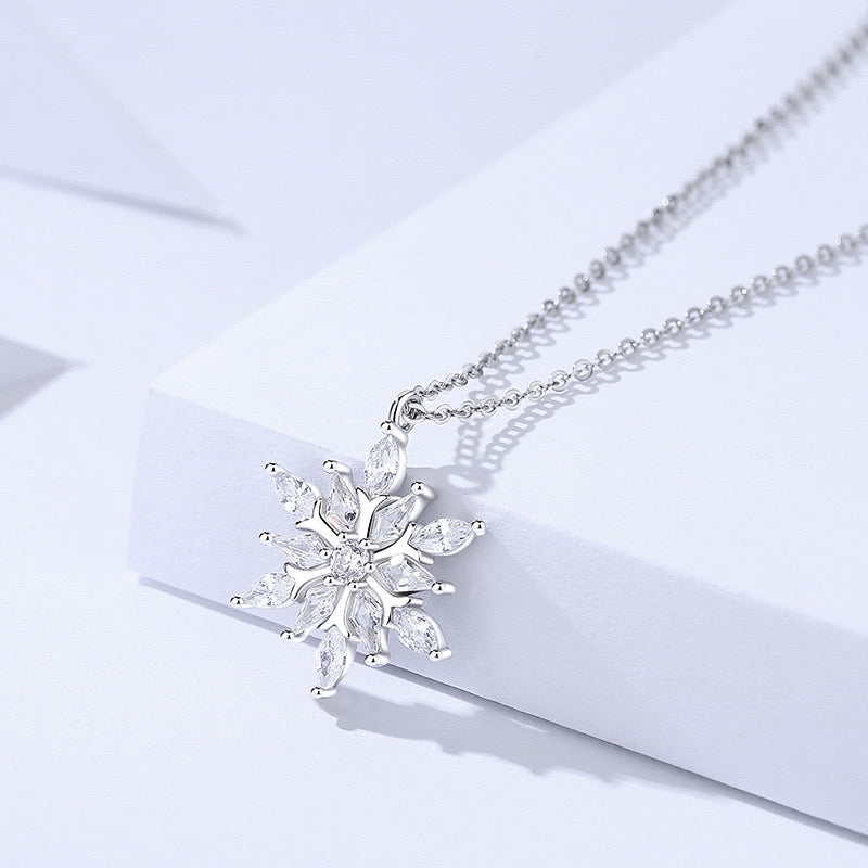 Crystal Snowflake Necklace