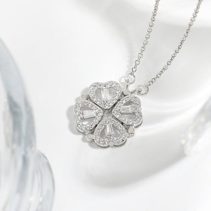 Zirconia Clover Necklace