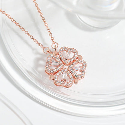 Zirconia Clover Necklace