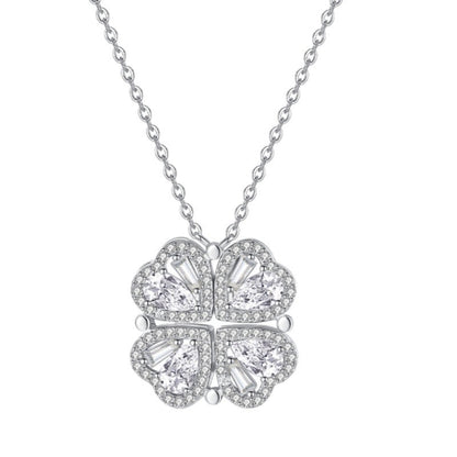 Zirconia Clover Necklace