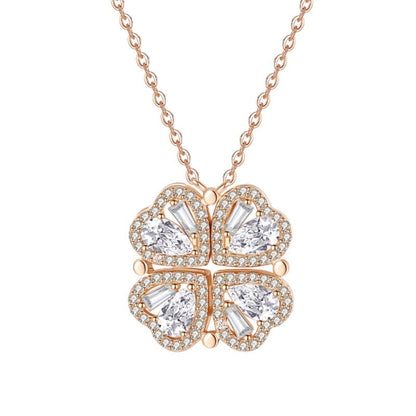 Zirconia Clover Necklace