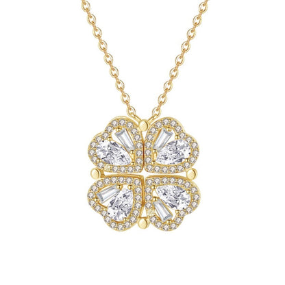 Zirconia Clover Necklace