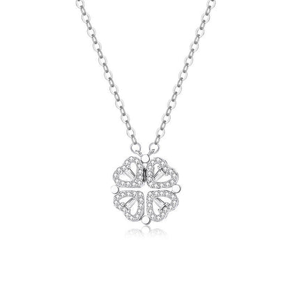 Zirconia Clover Necklace