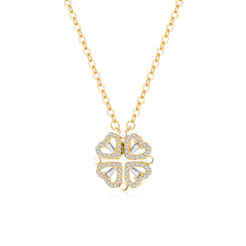 Zirconia Clover Necklace