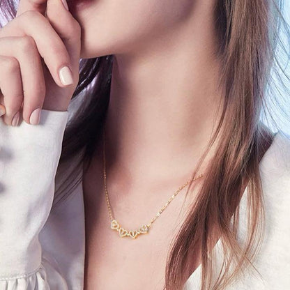 Zirconia Clover Necklace