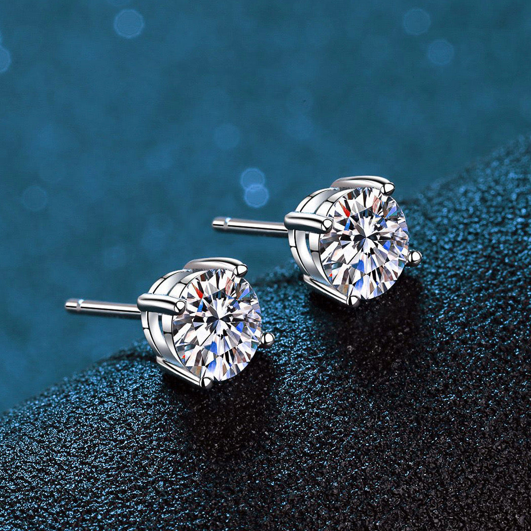 Moissanite Spark Earrings