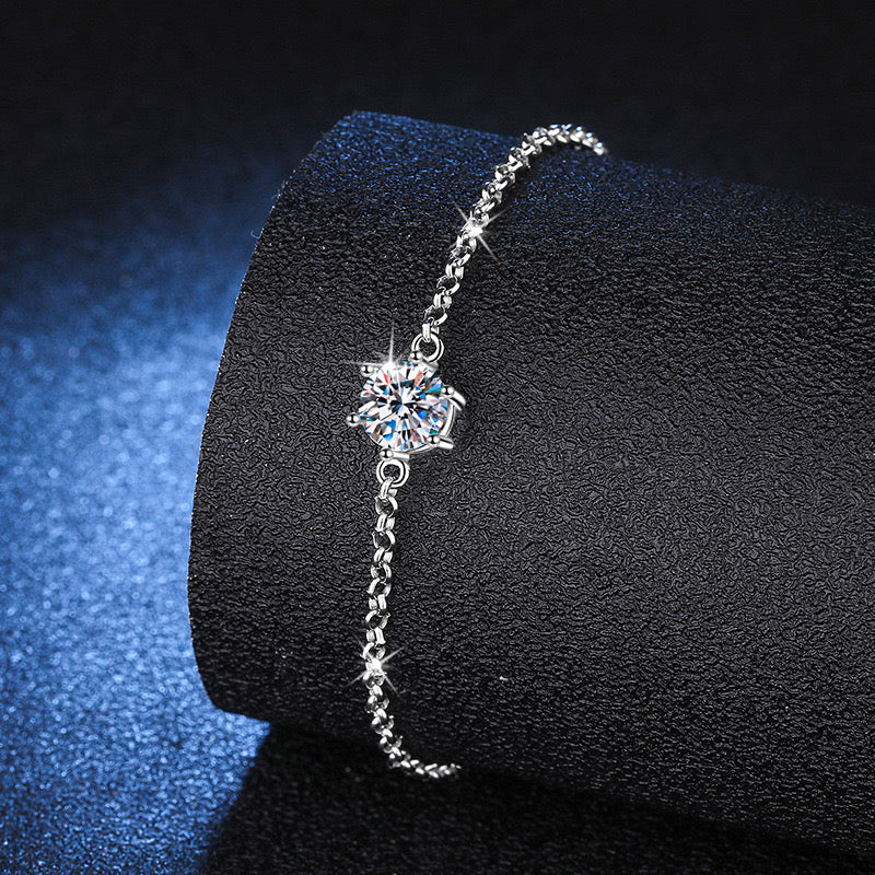 Six-Prong Moissanite Bracelet