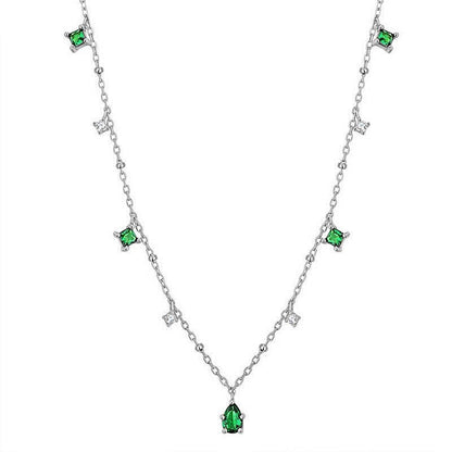 Emerald Droplet Necklace