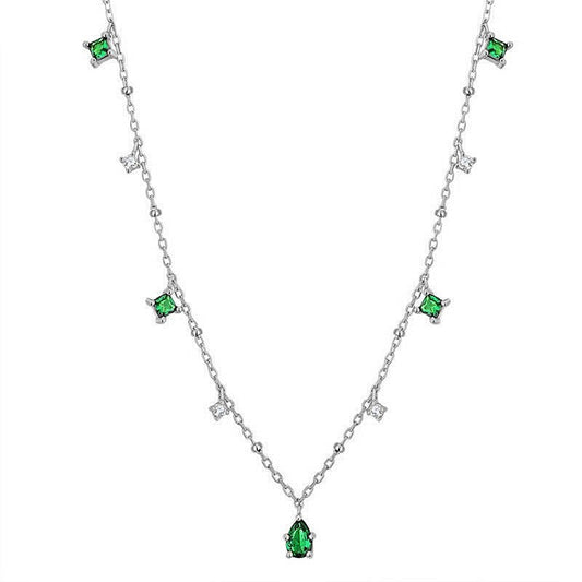 Emerald Droplet Necklace