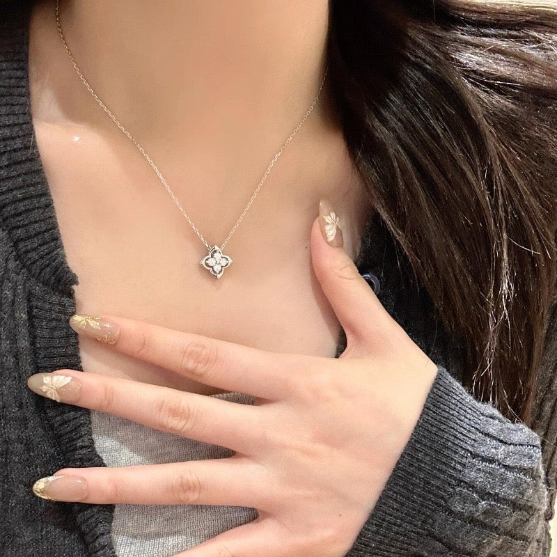 Crystal Clover Necklace