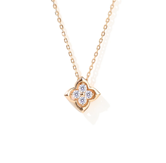 Crystal Clover Necklace