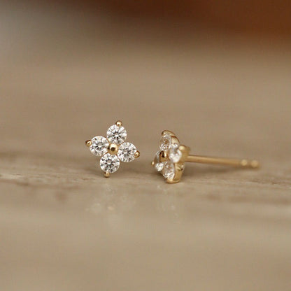 Crystal Clover Earrings
